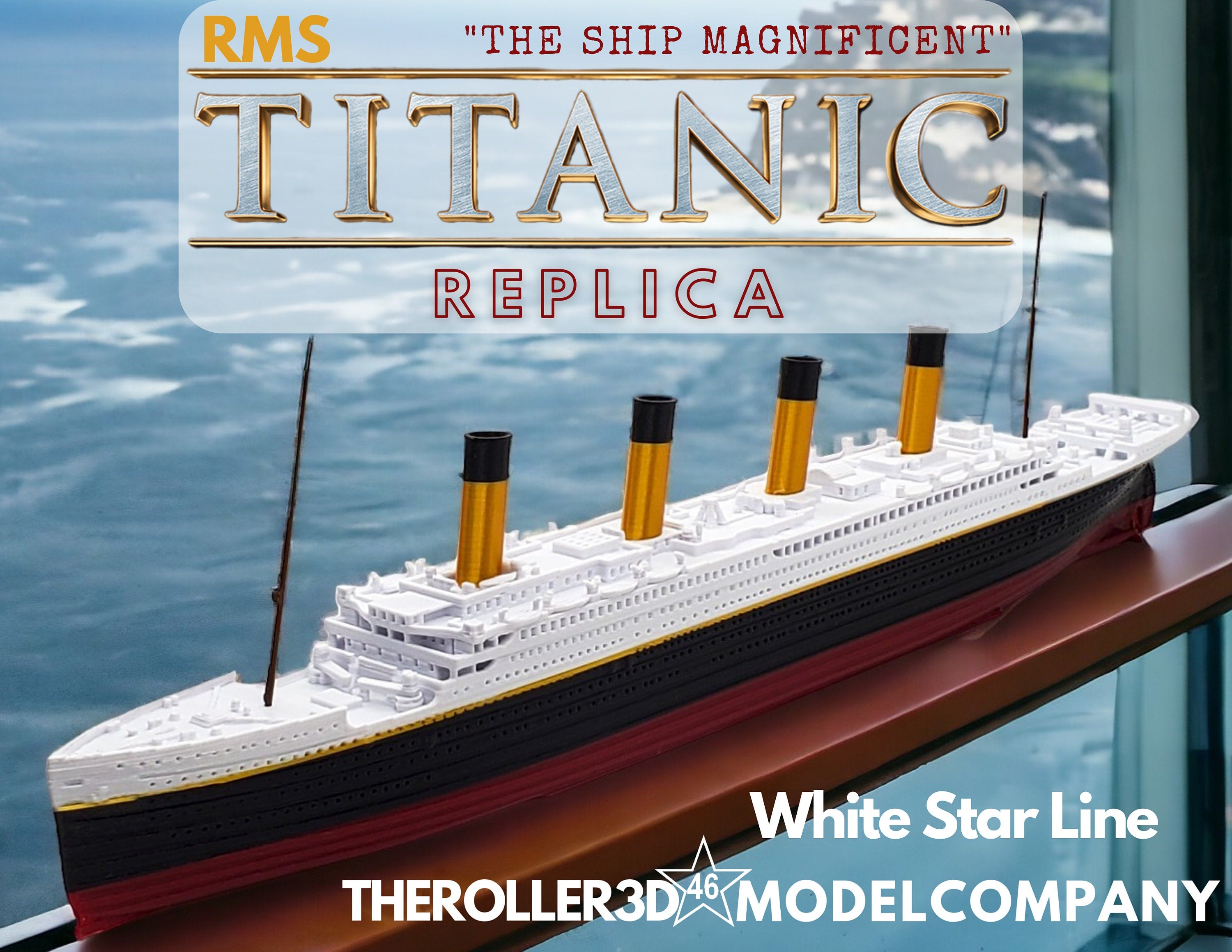 RMS TITANIC w/Iceberg Model by TheRoller3d, Historically