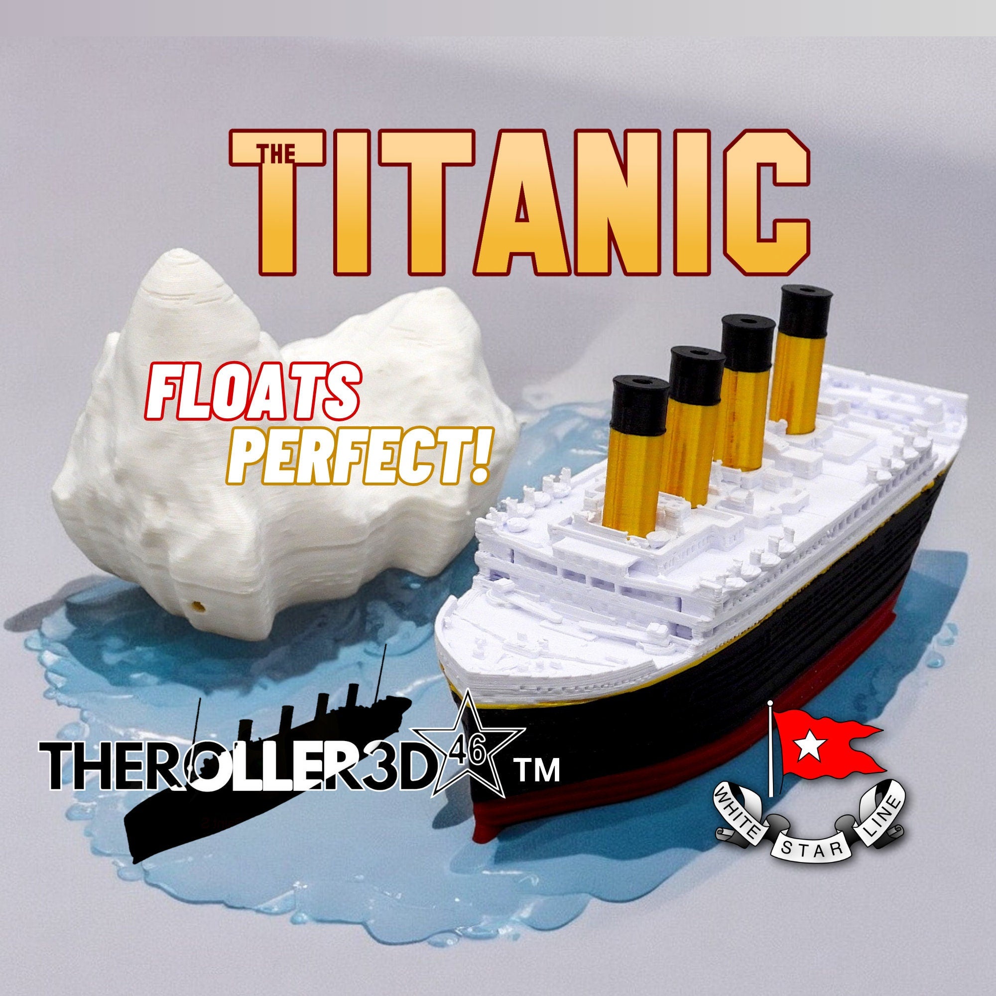 Floating Titanic Bathtub Boat by TheRoller3d Titanic Toy Kid